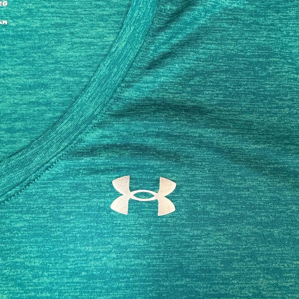 Under Armour Women's Short Sleeve Teal Tee - Picture 3 of 5